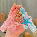 2022 Promotional Gifts Clear Acrylic Liquid Oil and Water Love Heart Keychain Packed in Carton