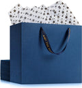 Custom Printed Paper Gift Bags with Your Logo & Text Gradient Blue Pink & Solid Color Bulk Wholesale Packaging