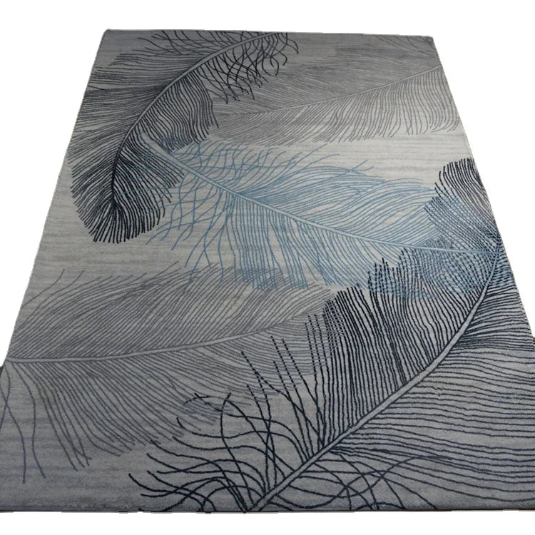 2024 clear Design Artificial Wool Printed Cashmere Printing Low Price Soft Shaggy Rugs