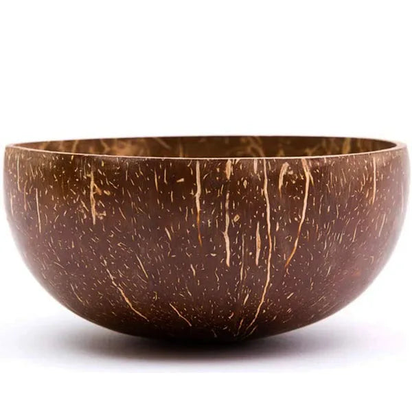 Natural Eco Friendly Kokosnussschale Handcrafted Custom logo Smoothie 500ml Natural Coconut Bowl