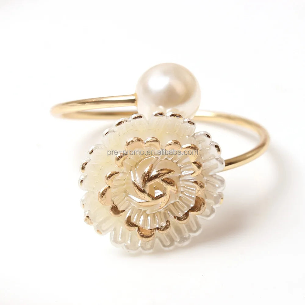 Wholesale Valentines Wedding Roses Napkin Ring for Table Decoration