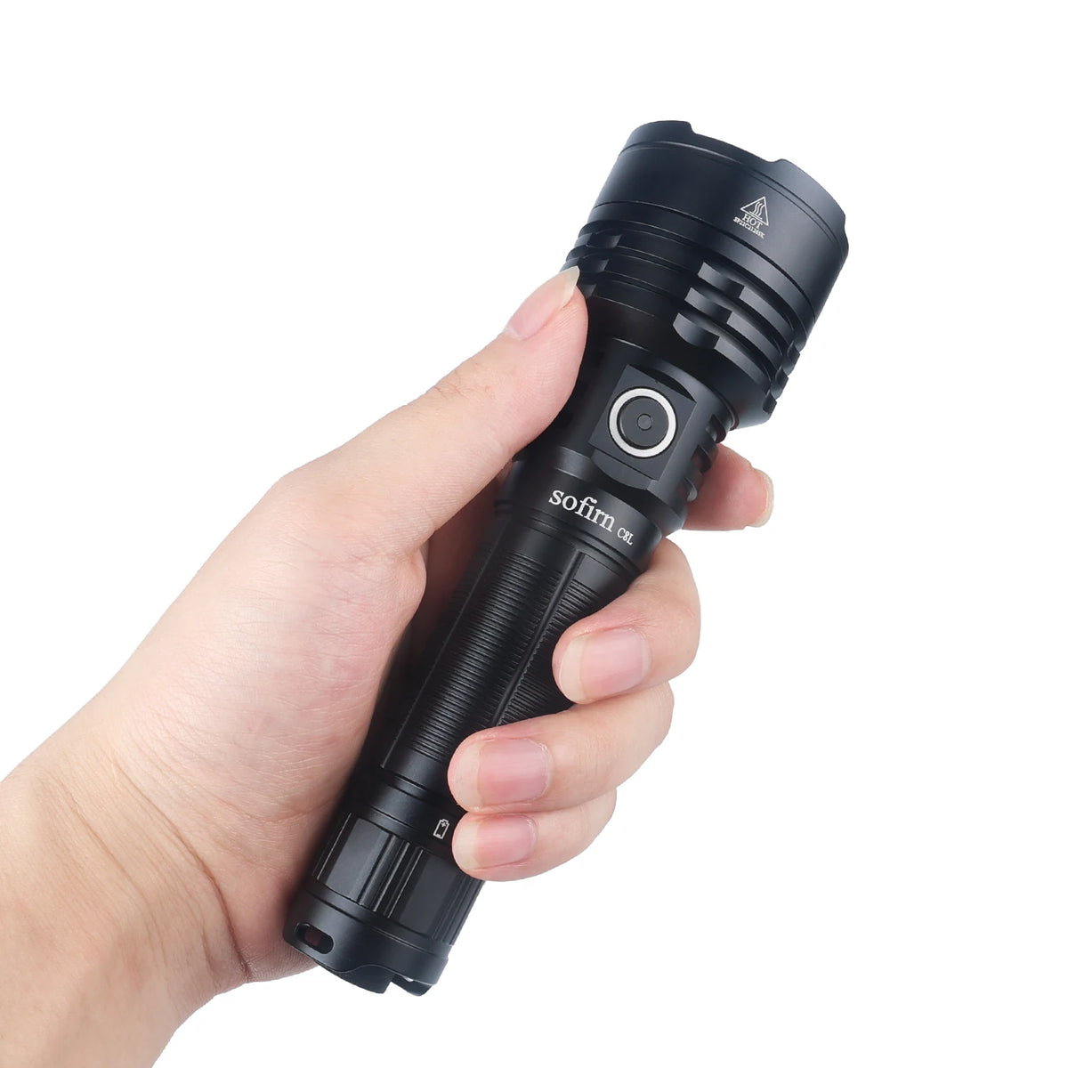 High Lumen 3100lm Long Beam Distance Torch Rechargeable Tactical Flashlight Spotlight with Low Voltage Protection