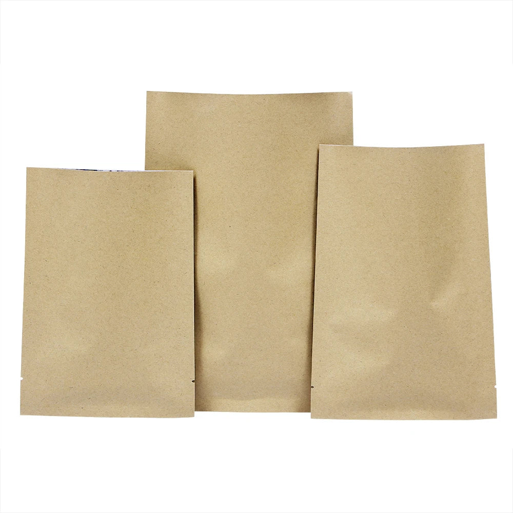 Custom Environmentally Friendly Plastic Packaging Recyclable and Resealable Biodegradable Kraft Paper Bag Hot Selling Products