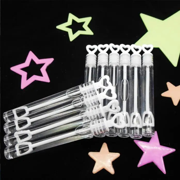 5ml Love Heart Shape Empty Plastic Test Tube Bubble Toy for Wedding Bubbles Children