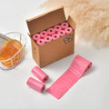 Factory Wholesale Pink Pet Waste Bags 20 Rolls Set Disposable Dog Poop Bags for Outdoor Use