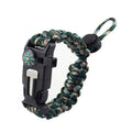 Wholesale Hot Spot 5-in-1 Umbrella Rope Braided Bracelet Outdoor Multi-function Adjustable Flint Compass Tools
