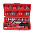 46pcs Professional OEM Service Chrome Vanadium Hand Tools Car Bicycle Repairing Tool Set Car Repair Tool Set Tool Box