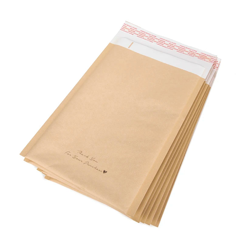 SZCX Custom Printed Self Seal Mailing Packaging Expandable Kraft Paper Cardboard Mailer Courier Shipping Envelope