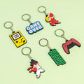 High-Quality 2D Soft Silicone Gamepad PVC Keychain Custom Logo Cartoon Character Keyring Bulk Wholesale Gift Accessories