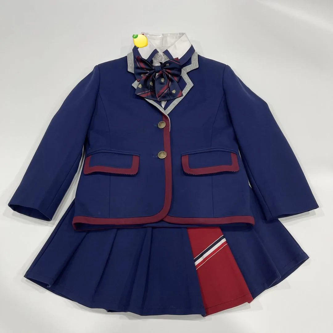Latest Toddler Winter School Uniform Set 100% Cotton White Shirts Sweater Coat Dress Trousers Unisex