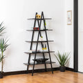 FENGHUANG Custom 5 Tier Pine Wood Bookshelf Modern Design Panel Style Rack Storage for Home Office Bedroom or Hotel Use