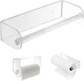 Wall Mount Acrylic Paper Towel Holder Acrylic Clear Towel Paper Holder Pole Deluxe Paper Towel Rolling Dispenser