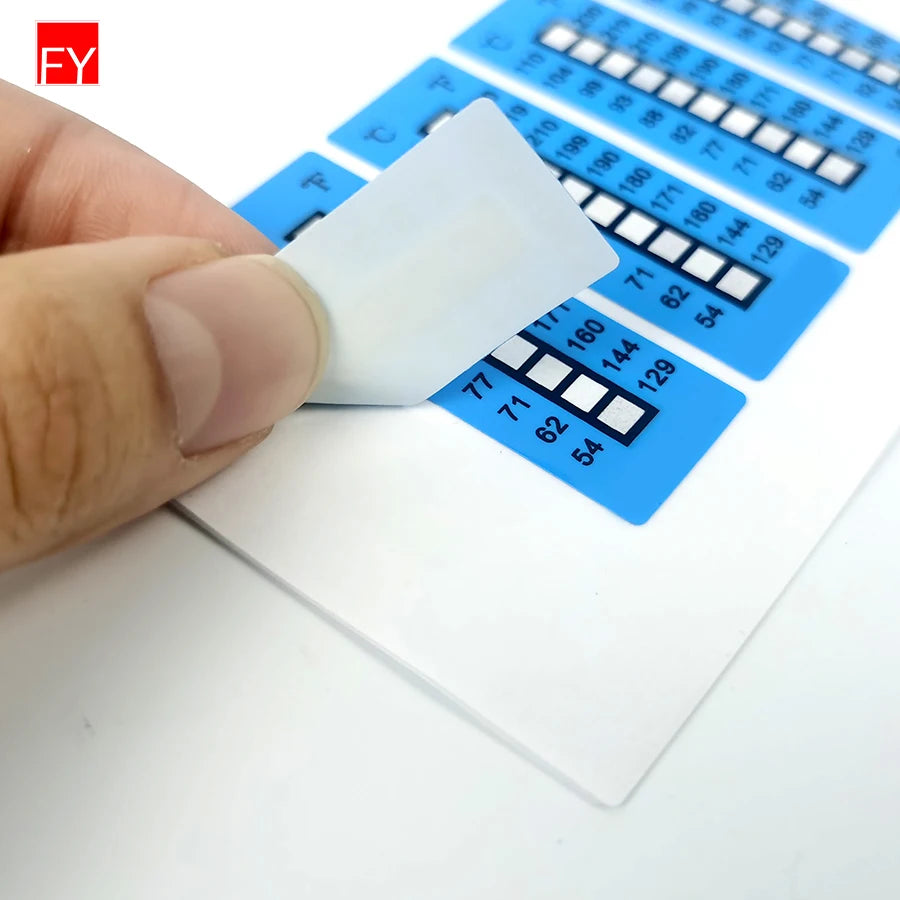 hot sale color changing label sticker adhesive sticker irreversible Color Changing Temperature Indicator Sticker
