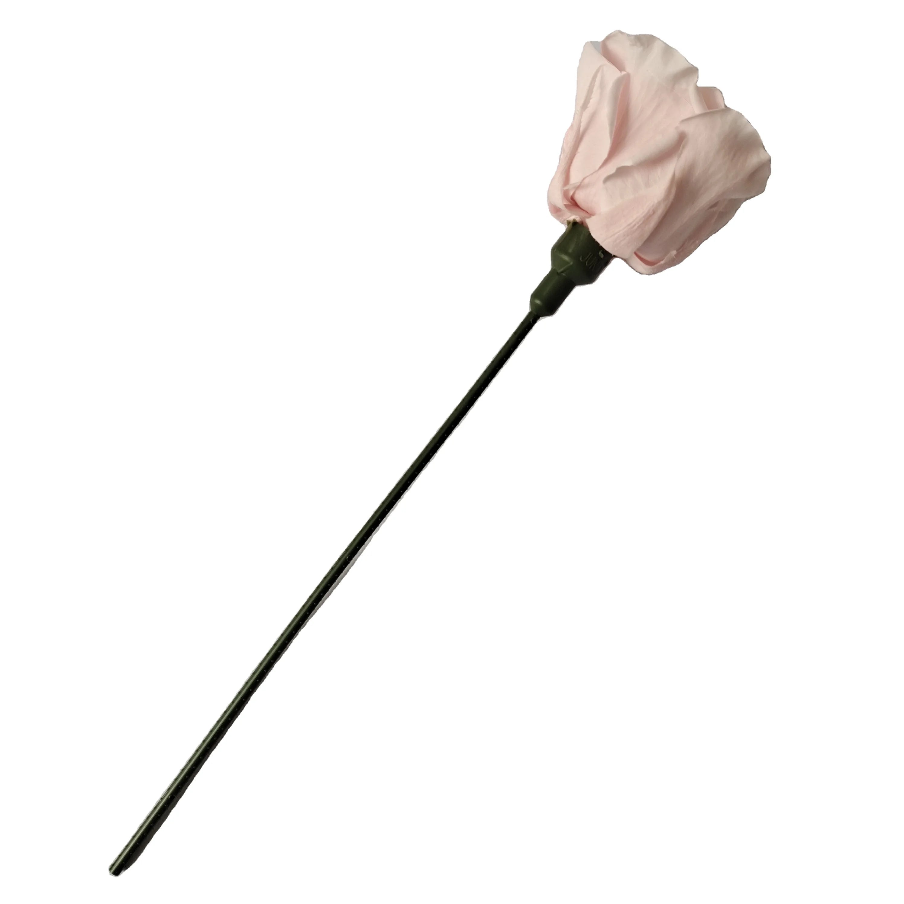 LIVIFLO PBW100 Valentine's Day Plastic Golden Rose Stems (20cm) Acrylic Flower Box for Preserved Eternal Flowers Vivid 3 Colors