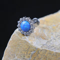 Eternal Metal 16G ASTM F136 Implant Grade Titanium Implant Grad Internally Threaded Earring