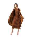Miyake Set Outfit Plus Size Long Tassels Dresses Luxury Party Evening Prom Pleated Ruffle Two Piece Women Casual 100% Polyester