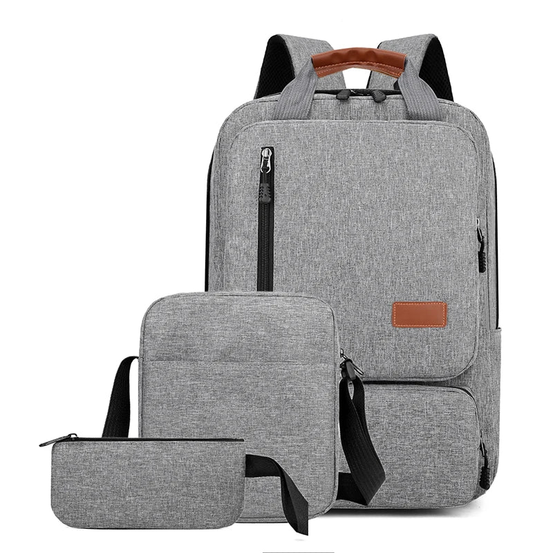 Business Multiple Functions Leisure Laptop Computer Travel Set Waterproof Unisex Computer Bag Set