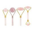 Natural Rose Quartz Facial Massage Crystal Stone Body Jade Massager Derma Roller Skincare IceRoller Wrinkle Removal Beauty Tool