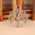 Antique Silver/Antique Bronze/Gold Hollow Filigree Lucky Wish Tree of Life Round Connector Pendant Charm/FindingDIY Accessory