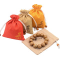 Custom Logo Colorful Cotton Fabric Linen Pouch Jute Drawstring Shopping Bags Jewelry Gift Bag Packaging Textile