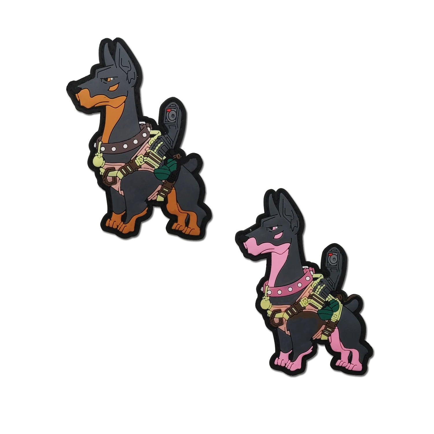 Morale Tactical Dog Badges PVC 3D Patch With Hook and Loop