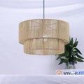 Creative Hand-woven Hemp Rope Braided Led Ceiling Lamp Japanese Style for Living Room Bedroom Dining Room Home Decorative Lights