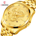 Chenxi 8220 Mens Top New Luxury Wrist Watches Men Golden Quartz Male Fashion Wrist Watch Waterproof Clock Relogio Masculino