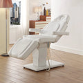Modern Saloon Furniture 360 Degree Rotation Massage Bed Table White Electric Beauty Bed