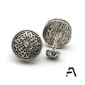 Hot Selling Retro Roman Floral Brass Cufflinks Claw Setting for Men Business Wedding Anniversary Engagement Party Gift Fancy
