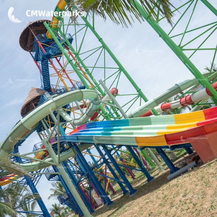 NEW Fiberglass Water Slides   for Adult Water Fun Park Equipment FRP