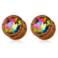 New Nature Wood Ear Plugs Gauges Earrings Women Men Wooden Flesh Tunnel Expander Piercing Stretcher Body Piercing Jewelry