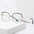 Stylish Metal Eyewear Glass Frame for Women Anti Blue Light  Square Glasses Frame Optics Eye Glasses