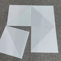 House Building PVC Materials 1MM Thickness Interior Wall Decorative 50*50 cm Pvc White 3d Wall Panels