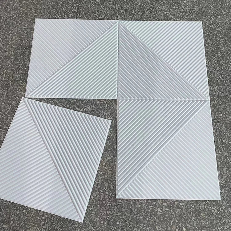 House Building PVC Materials 1MM Thickness Interior Wall Decorative 50*50 cm Pvc White 3d Wall Panels