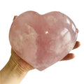 Hot Sale Natural 3-14cm pink Rose Quartz Crystal Heart love Gift