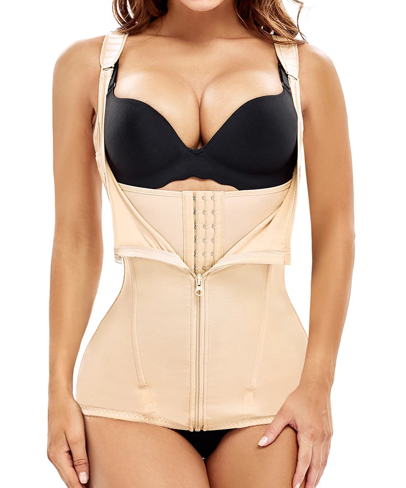 Women Post Partum Shaper Tummy Control Shapewear Vest Waist Trainer Vest Weight Loss Hot Sweat Body Shaper