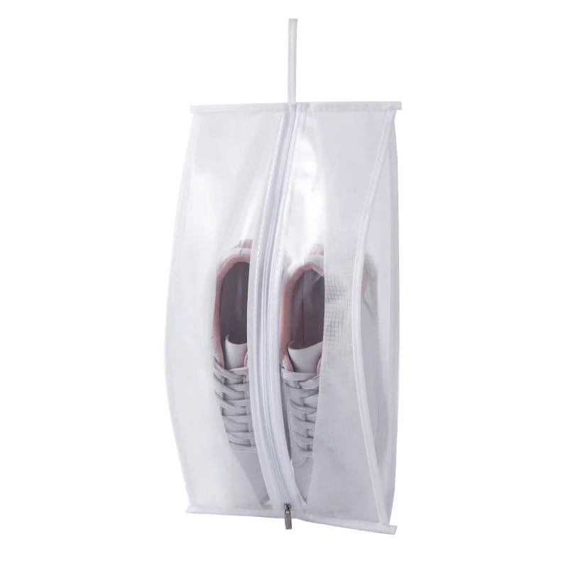 Waterproof PEVA Cloth Durable Shoe Storage Bag with Zipper Large Capacity Fashion Design for Travel & Sports Slippers