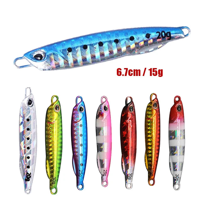 15g 67mm Japanese DUO Fishing Lure Luminous Slow Jigging Lure Long Casting Micro Jigs