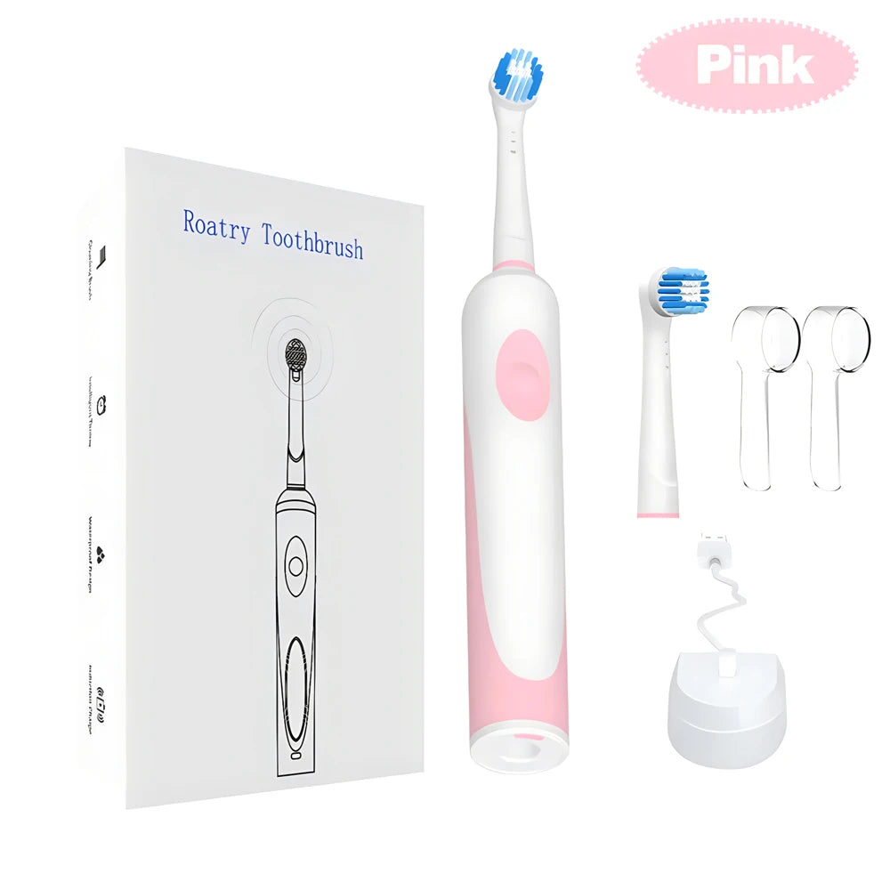 360 Electric Toothbrush with IPX7 Waterproofing Soft DuPont Bristles Deep Cleaning 20-Day Battery Life Customizable
