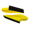 27*90MM Yellow Rectangular PU Foam Hook and Loop Manual Sanding Disc Backup Pad Hand Sanding Block for Polishing Grinding