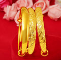 Waterproof Jewelry 18K Gold Plated Colorful Chunky Bracelet Bangle Copper Cuban Link Bracelet Women