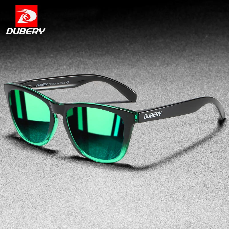 DUBERY Classic Polarized Sunglasses Men Women Ultralight Eyeglasses Frame Sun Glasses Outdoor Travel UV Goggles Male Gafas D181