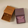 Custom Logo Jewelry Rigid Paper Drawer Boxes Recyclable Necklace Earrings Gift Packaging Box With Velvet Pouch