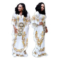 Party Abaya Muslim Dress Kaftan Dubai Turkish Casual Dresses  African One Piece Dresses Free Size