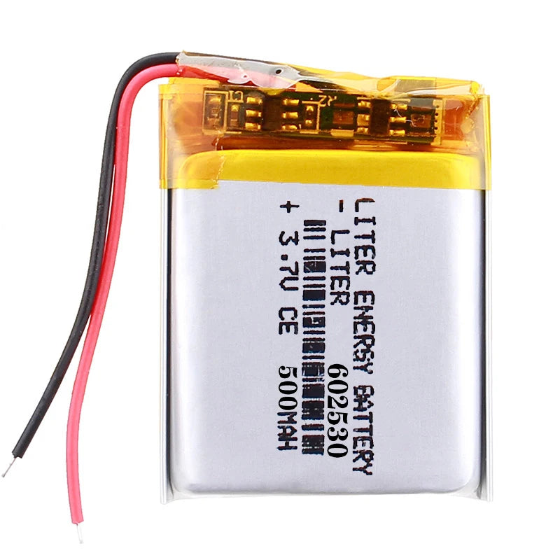 602530 3.7V 500mAh Lithium Ion Li Polymer Battery With Pcb in Stock