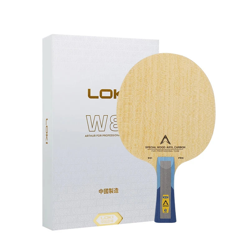 Loki New Arrival W81 Outer Carbon Fiber Koto Ping Pong Blade OEM ODM Professional Blade Table Tennis