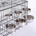 Wholesale Custom Food Grade Stainless Steel Pet Hanging Bowl in Multiple Sizes for Small Medium Large Dogs