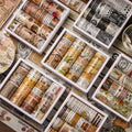 Gold Stamping Retro Story Collection DIY Decorative Materials 20 Rolls Creative Paper Tape Sticker Hot Melt Rubber Masking