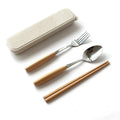 BPA Free Portable Chopsticks Wheat Straw Biodegradable Tableware Plastic Cutlery