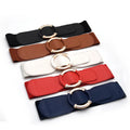 Women Wide Elastic Waist Belt Vintage Stretchy Belt Waistband for Ladies Dresses